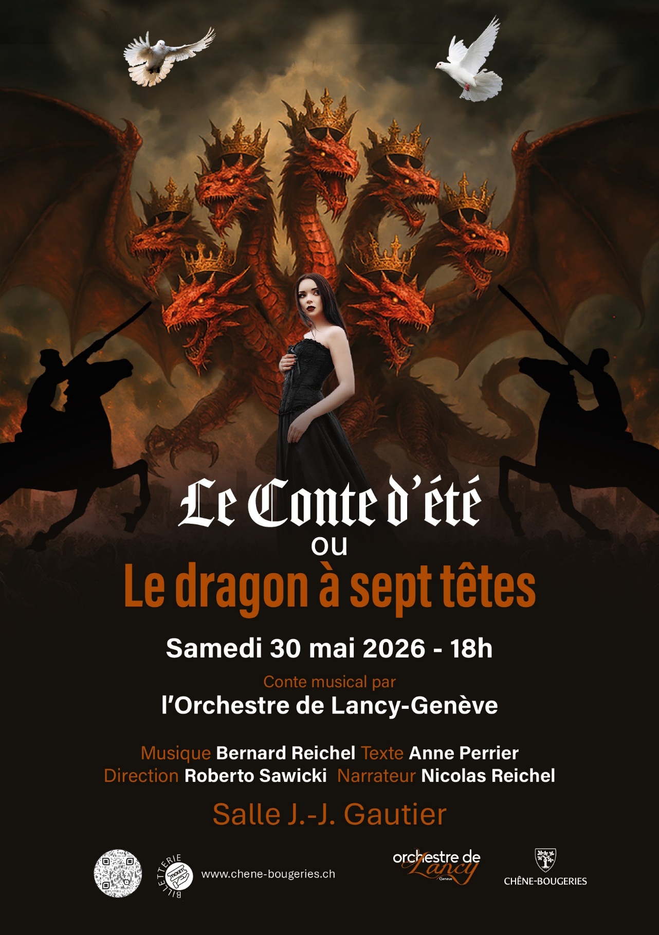 Concert de l'orchestre des Trois-Chêne à la salle des fêtes de Thônex le 17 juin 2025 à 20h30. Entrée libre.